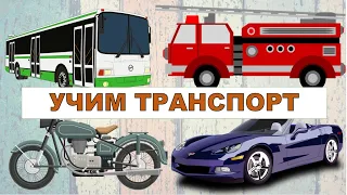 Учим транспорт. Развивающее видео для детей. Карточки Домана.