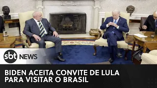 Biden aceita convite de Lula para visitar o Brasil | SBT News