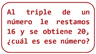 Problemas sobre ecuaciones de primer grado - [RiveraMath]