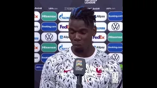 Paul Pogba gave a passionate post-match interview