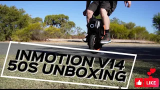 Unboxing the Black Inmotion V14 Adventure 50S with ride and tips.