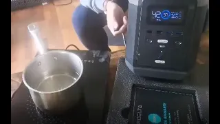 Testing Ecoflow with induction cooker