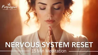 15 Min Guided Meditation - Reset Your Nervous System includes Vegus Nerve Tone | Deeply Calming