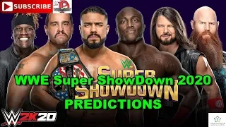 WWE Super ShowDown 2020 Tuwaiq Trophy Gauntlet Match Predictions WWE 2K20