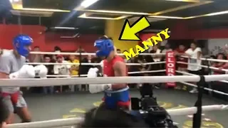 *Leaked* Manny Pacquiao Sparring vs Tim Tszyu | Pacquiao Gets Ovation For Last Day In Philippines