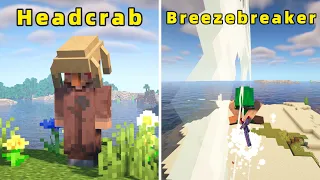 25+ Amazing Minecraft Mods! : Headcrab Infection ＆ Breezebreaker (1.20 and below)