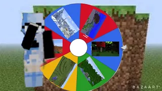 a spinning wheel decides my Minecraft house (