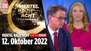 🔴 Viertel nach Acht – 12. Oktober 2022 | u.a. mit Nena Schink und Dr. Carsten Linnemann