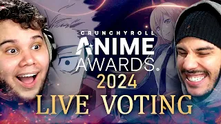 Voting LIVE for the Anime Awards 2024