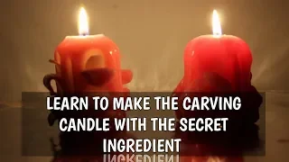 HOW TO MAKE CARVING CANDLES | THE SECRET RECIPE OF DIPPING SOLUTION OF CARVING CANDLE