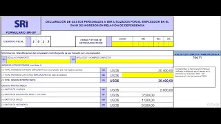 ✏️COMO LLENAR EL FORMULARIO DE GASTOS PERSONALES SRI 2023 ECUADOR LEY FORTALECIMIENTO FAMILIAR LEFAM