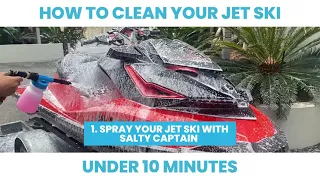 Salty Captain Jet ski Wash Step by Step