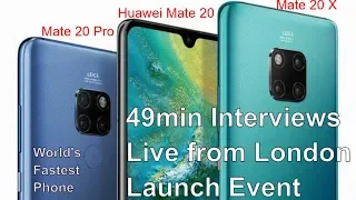 Huawei Mate 20, Mate 20 Pro, Mate 20 X
