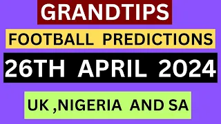 FOOTBALL PREDICTIONS TODAY 26/04/2024|PREMIER LEAGUE|BETTING TIPS SLIP, #betting@sports betting tips