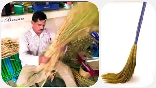 How to make soft grass broom by hand in a simple way || (Grass Broom)