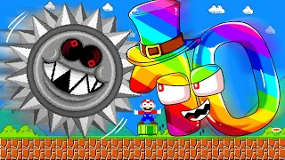 Wonderland: BIG NUMBERS save Mario from Mega Grrrol in Super Mario Bros. | Game Animation