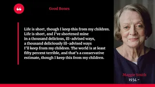 Good Bones by Maggie Smith Lyrics.