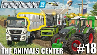 Harvesting RYE and SELLING 2 MILLION GRASS SILAGE | Animals Center #18 | Farming Simulator 22
