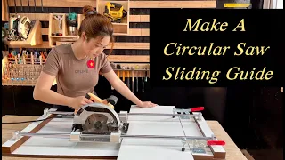 A Circular Saw Sliding Guide Was Made By a Young Girl