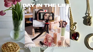 A day in the life as a micro influencer: bts of shooting content