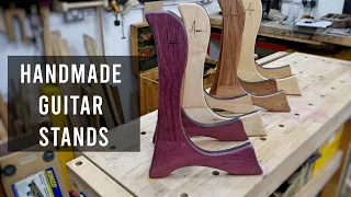Exotic Purpleheart Guitar Stand - Perfect for Guitar Lovers