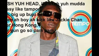 Vybz Kartel - We Bad From (lyrics on screen)