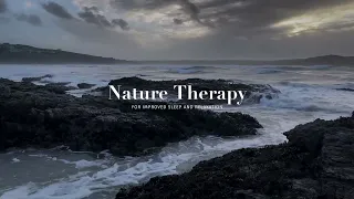 Winter Days at the Coast: Relaxing Waves Washing on Rocks | Stress Relief Ocean Sounds for Sleeping