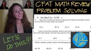 CFAT MATH REVIEW: PRACTICE TEST ON MATH PROBLEM SOLVING by Jane Maciejewski