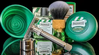 💈 Бритьё с Yaqi Ultima регулируемая бритва, Yaqi помазок, чаша для бритья, Proraso мыло, Stirling 👍🤠