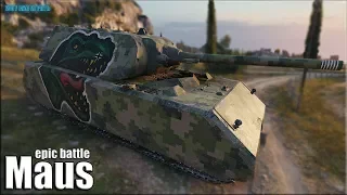 Маус потеет на ТРИ ОТМЕТКИ ✅ World of Tanks Maus