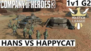 Hans(BRITS) vs HappyCat(WEHR) 1v1- Company of Heroes 3 - Master League - G2