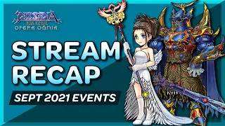 Sept Events Stream Recap - Dissidia Final Fantasy Opera Omnia