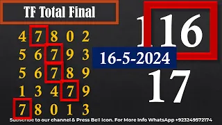 Thai Lottery Master Game Update | TF Total Final | Thai Lottery Sure Winner 16-5-2024