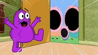 Grimace Answers The Door To Random Strangers [2023 MEMES EDITION] | Skibidi Toilet | Sad Cat