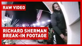 Richard Sherman trying to enter Redmond home - RAW VIDEO