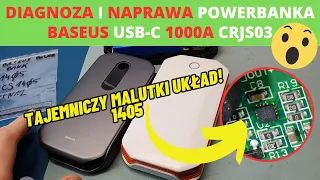 Tajemniczy układ 1405 czyli naprawa uszkodzonego powerbanka rozruchowego BASEUS CRJS03 1000A USB-C!