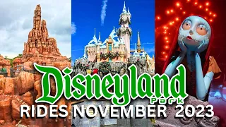 DISNEYLAND RIDES 2023 - NOVEMBER POVs | 4K 60FPS