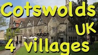 Four Villages in the Cotswolds, UK, Bibury, Malmesbury, Tetbury, Lacock