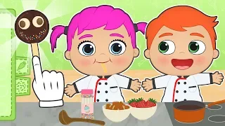 BABY ALEX AND LILY 👩‍🍳🍭 How to Make Chocolate Lollipops | Recipes for Children