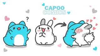 🔥New Blue Cat- Capoo  Comics |funny comics| #bugcatcapoo-02