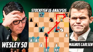 Intense Match: Wesley So vs. Magnus Carlsen - 7 Great Moves by Wesley!  Grand Chess Tour 2023