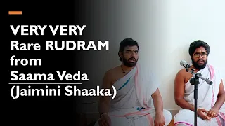 VERY RARE Rudram Chant from SAAMA Veda | RARE Jaimini Shaakha | Live Audio | Vedic Scholars