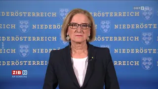 ZIB 2: Mikl-Leitner: "Werde nicht zurücktreten" (29.1.2023)