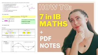 HOW I GOT A 7 IN IB MATHS II PDF Notes + Study Strategies