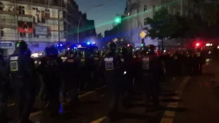 Hamburg: Polizei rückt erneut mit massiven Kräften und Wasserwerfern ins Schanzenviertel ein