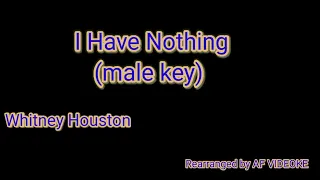 I Have Nothing (karaoke / videoke - male version)