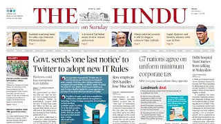 6 June 2021 | The Hindu Newspaper Analysis | Current affairs 2021 #UPSC #IAS #Todays The Hindu