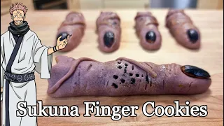 Sukuna Finger Cookies from Jujutsu Kaisen 🍪👌😈 #sukuna #cookies #jujutsukaisen #shorts