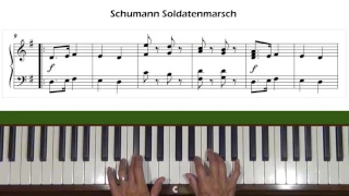 Schumann Soldatenmarsch (Military March) Op. 68, No. 2 Piano Tutorial