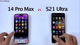 iPhone 14 Pro Max vs S21 Ultra - SPEED TEST
